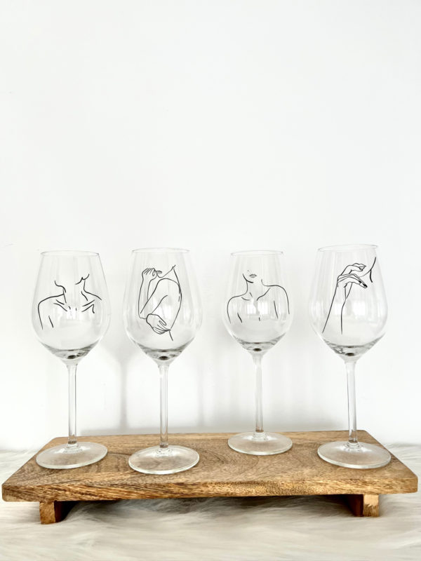 Set de 4 verres à vin Dénudées