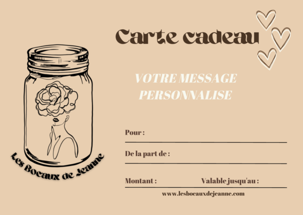 ♥ Carte cadeau ♥